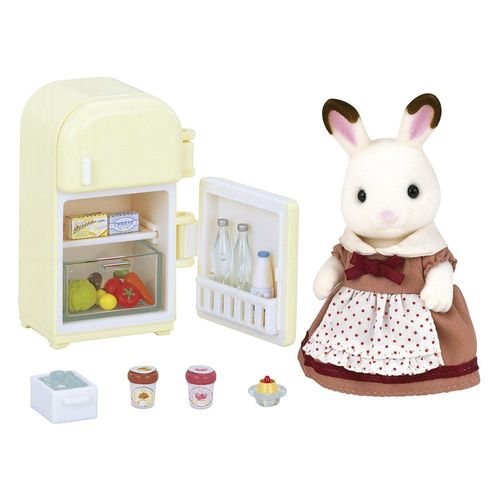 Sylvanian Families - Mãe Coelho Chocolate e Geladeira - Epoch