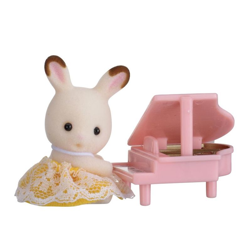 5202_Sylvanian_Families_Bebe_Coelho_Chocolate_com_Piano_Epoch_1