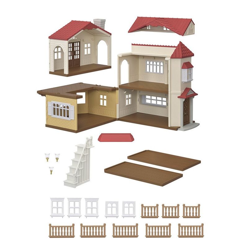 5302_Sylvanian_Families_Casa_Telhado_Vermelho_Com_Luzes_Epoch_3