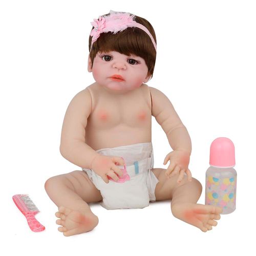 Boneca Reborn - Laura Baby Bianca - Shiny Toys