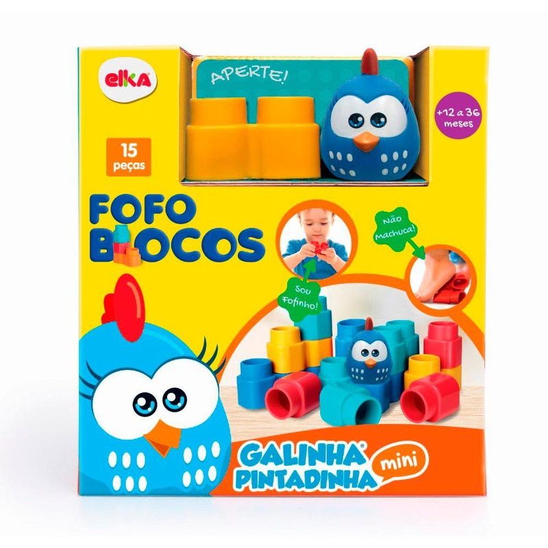 1047_Blocos_de_Montar_Fofo_Blocos_Galinha_Pintadinha_15_Pecas_Elka_2