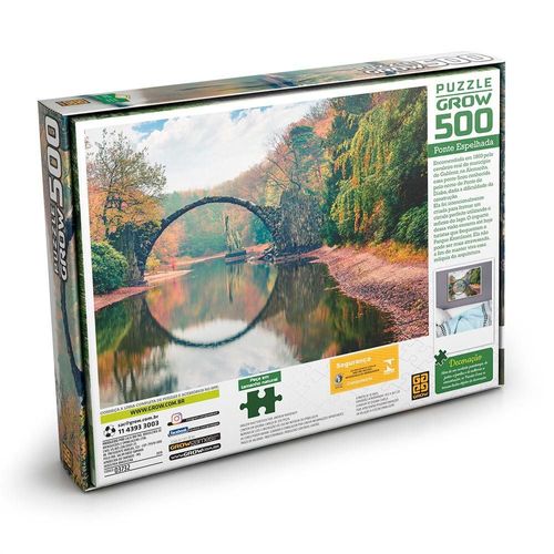 Quebra-Cabeça - Ponte Espelhada - 500 Peças - Grow