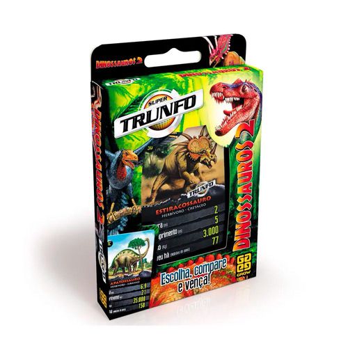 Jogo Super Trunfo - Dinossauros 2 - Grow