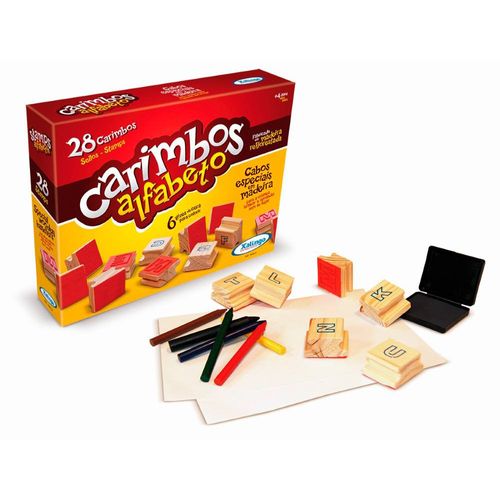 Conjunto de Carimbos - Alfabeto - Xalingo