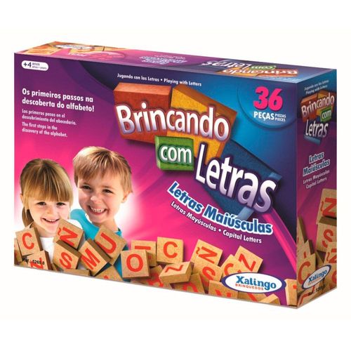 Jogo Brincando com Letras - 36 peças - Xalingo