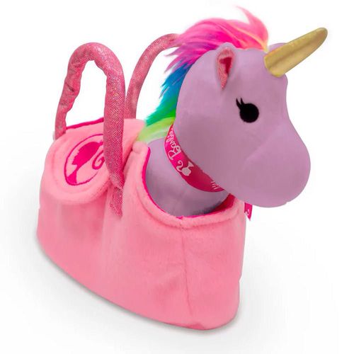 Pelúcia - Unicórnio na Bolsa - Barbie - Dreamtopia - Lilás - Fun