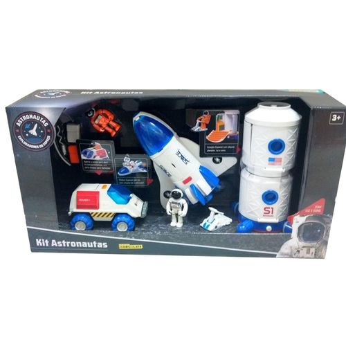 Conjunto com Figuras e Playset - Astronautas - Fun
