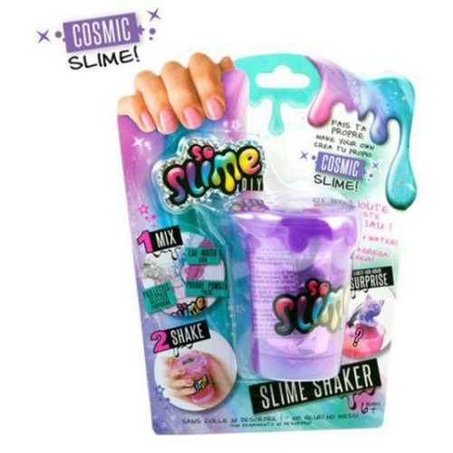 Pote de Slime com Acessórios e Adesivos - Shaker Colors - Roxo Cosmic - Fun