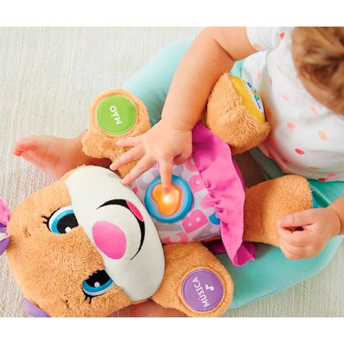 Pelúcia Musical - Aprender e Brincar - Smart Stages - Irmã do Cachorrinho - Fisher-Price