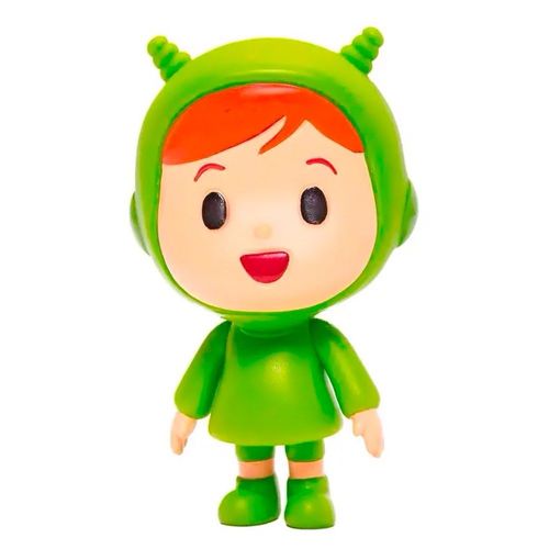 Boneco de Vinil - Nina - Turma do Pocoyo - 15 cm - Verde - Cardoso