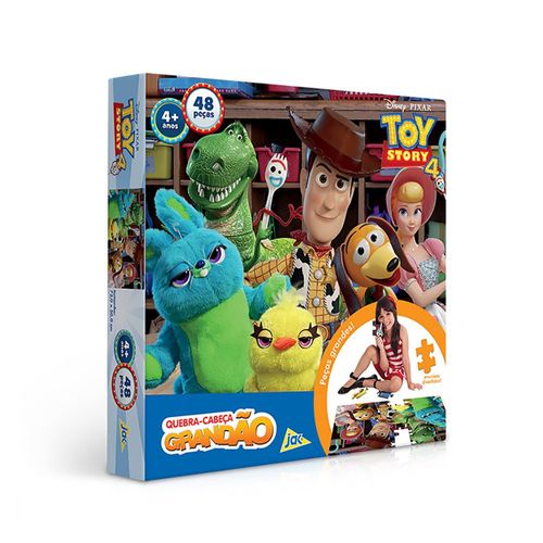 Quebra-Cabeça Grandão - Toy Story 4 - 48 Peças - Toyster