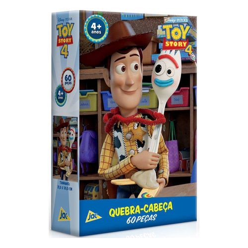 Quebra-Cabeça Toy Story 4 - 60 Peças - Woody e Forky - Disney - Toyster