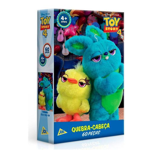 Quebra-Cabeça Toy Story 4 - 60 Peças - Ducky e Bunny - Disney - Toyster