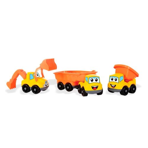 Kit com 3 Caminhões - Construction Team - Maral