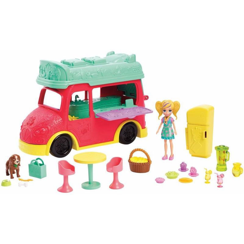 GDM20_Mini_Boneca_com_Veiculo_Polly_Pocket_Food_Truck_2_em_1_Mattel_1