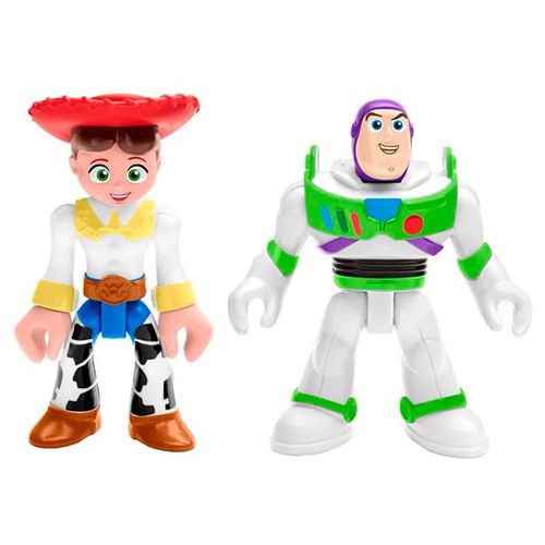 Mini Bonecos Imaginext - Buzz Lightyear e Jessie - Toy Story 4 - Disney - Fisher-Price