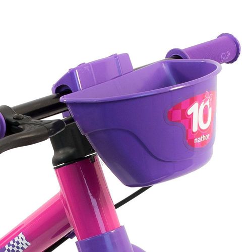 Bicicleta Infantil Equilíbrio Sem Pedal - Balance Bike - Menina - Rosa - Nathor