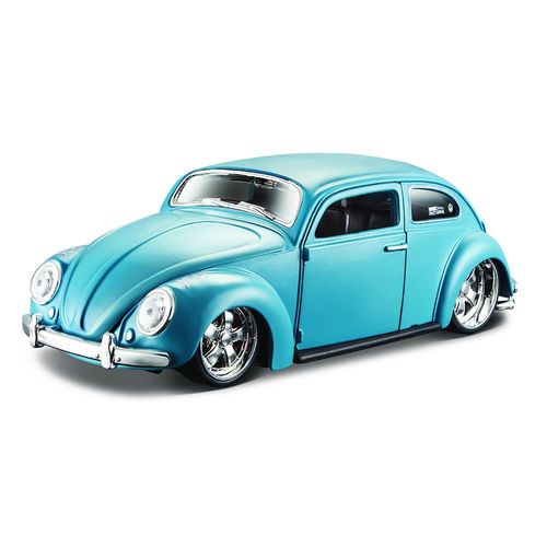 Miniatura Colecionável Design - 1:24 - Volkswagen Beetle - Fusca Azul - Maisto