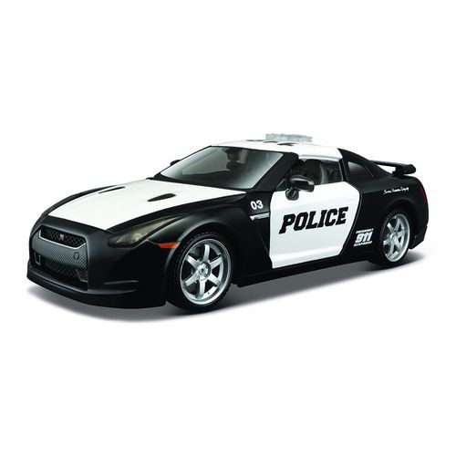 Miniatura Colecionável Design - 1:24 - 2009 Nissan GT-R R35 - Polícia - Maisto