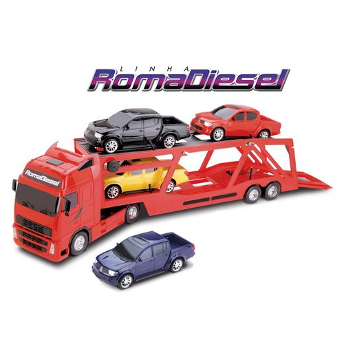 Caminhão de Brinquedo - Roma Diesel RX Cegonheira - Roma