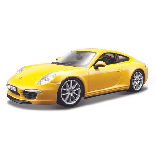 Miniatura Colecionável - Porsche 911 Carrera S - Amarelo - 1:24 - Burago