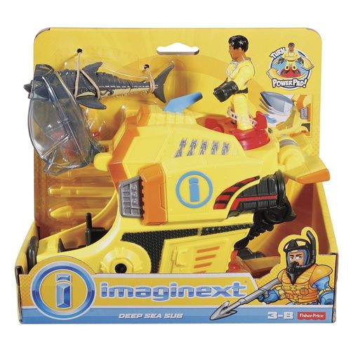 Veículo com Figura Imaginext - Submarino das Profundezas - Fisher-Price