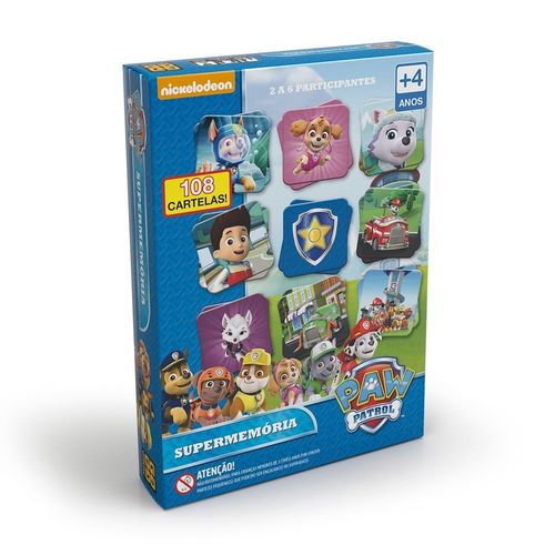 Jogo de Memória - Supermemória - Patrulha Canina - Grow