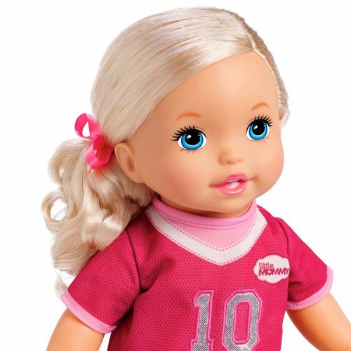 Boneca Little Mommy - Doce Bebê - Loira - Vestido Rosa com Babado - Mattel