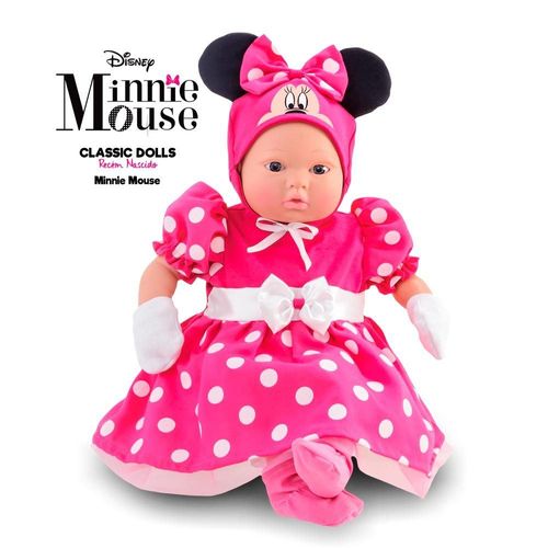 Boneca Bebê Recém-Nascido - Minnie - Disney - Roma