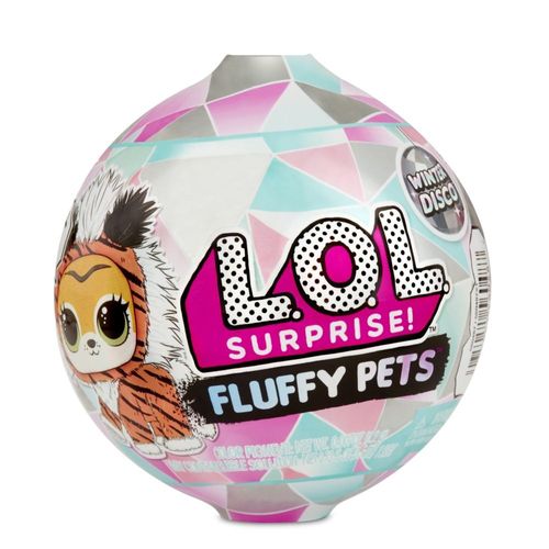 Mini Boneca Surpresa - LOL Surprise - Fluffy Pets - Winter Disco Series - 7 Surpresas - Candide