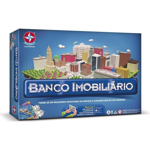 Jogo de Tabuleiro - Banco Imobiliário com Aplicativo - Estrela