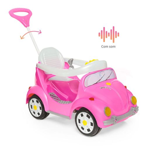 Carro a Pedal 2 em 1 - 1300 Fouks - Rosa - Calesita
