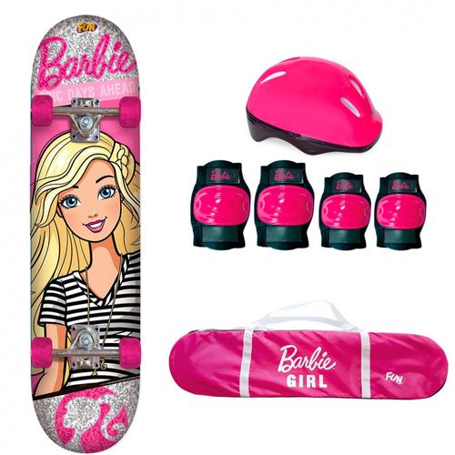 Kit Skate com Acessórios - Barbie - Sortido - Fun