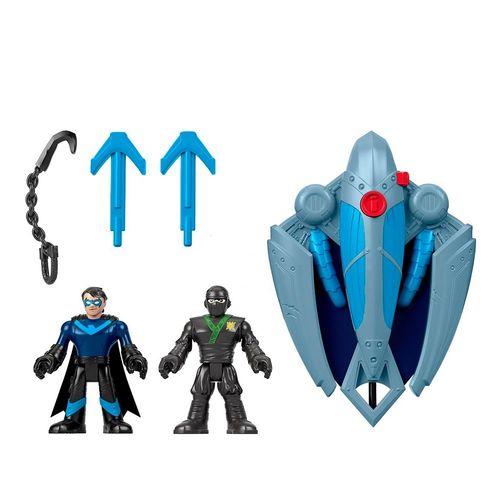 Imaginext DC Super Amigos - Ninja Nightwing e Planador - Fisher-Price