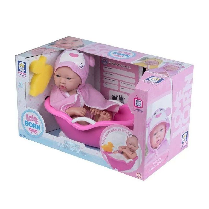 2382_Boneca_Bebe_Love_Born_Banho_Divertido_Toalhinha_Rosa_Cotiplas_2