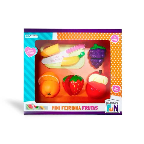 Conjunto de Frutinhas com Velcro - Mini Feirinha 5 Frutas - Creative Fun - Multikids