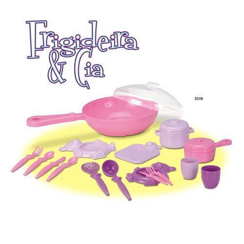 Frigideira Infantil com Acessórios - Rosa - Roma
