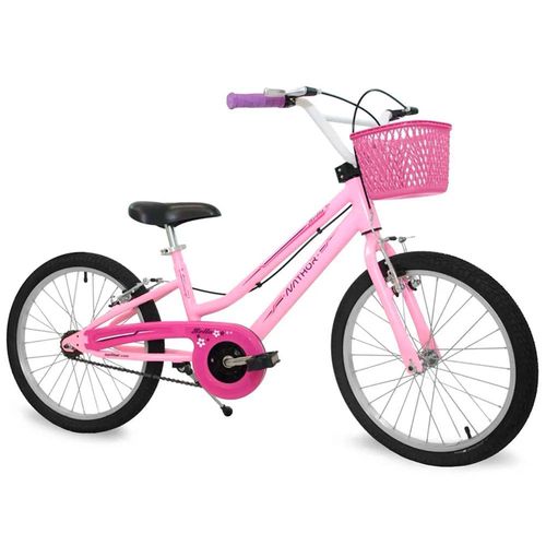 Bicicleta Infantil Aro 20 - Bella - Rosa - Nathor