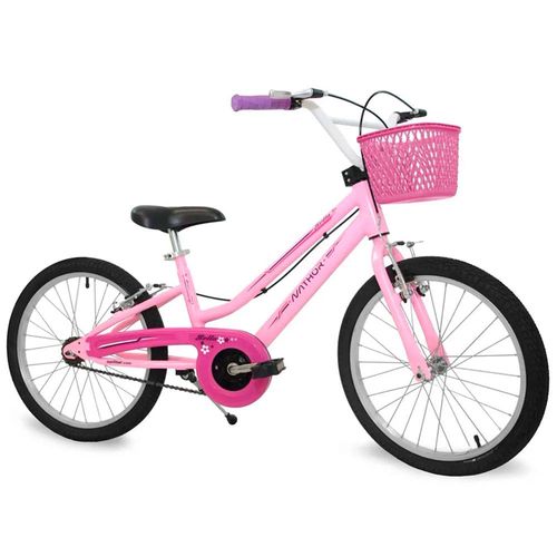 Bicicleta Infantil Aro 20 - Bella - Rosa - Nathor