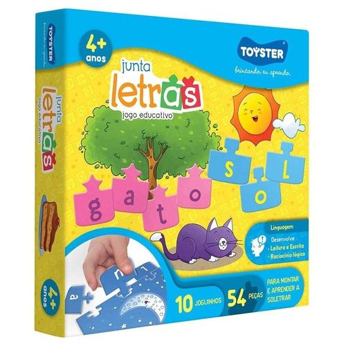 Jogo Pedagógico - Junta Letras - Toyster