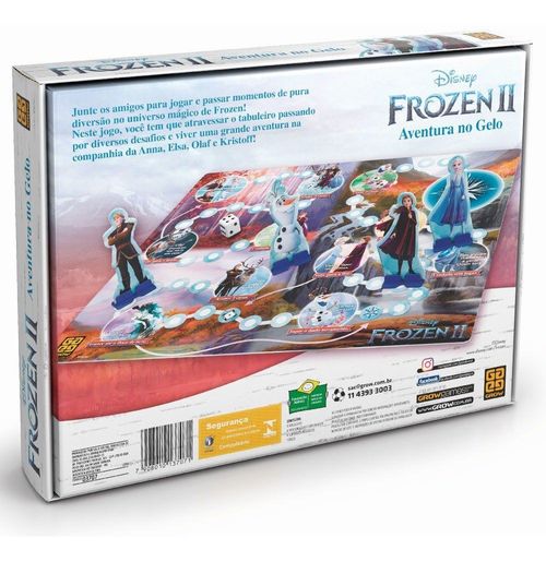 Jogo Aventura no Gelo - Frozen 2 - Disney - Grow