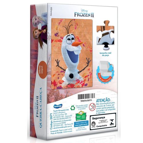 Quebra-Cabeça Olaf - Frozen 2 - 60 Peças - Disney - Toyster