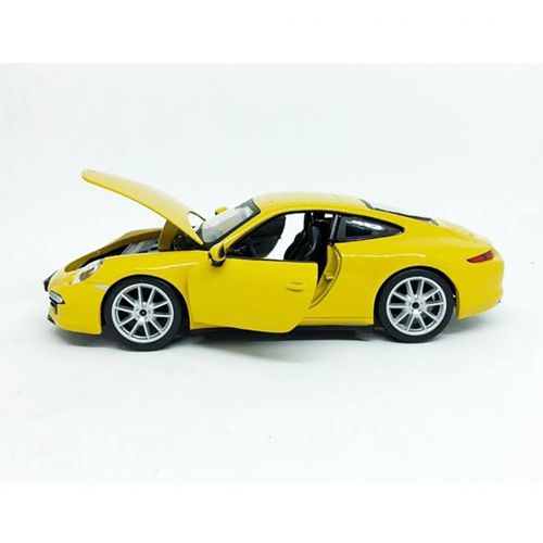 Miniatura Colecionável - Porsche 911 Carrera S - Amarelo - 1:24 - Burago