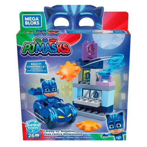 Blocos Mega Bloks - PJ Masks - Menino Gato vs. Ninjalino - Mattel