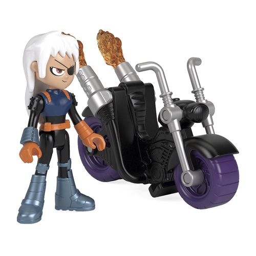 Mini Figura Imaginext - Ravager e Moto - Teen Titans Go - DC Comics - Fisher-Price