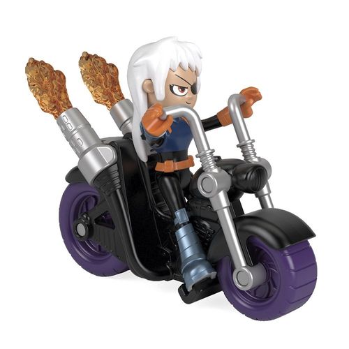 Mini Figura Imaginext - Ravager e Moto - Teen Titans Go - DC Comics - Fisher-Price