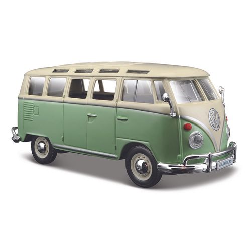 Miniatura Colecionável Special Edition - 1:24 - Volkswagen Van Samba Kombi - Verde - Maisto