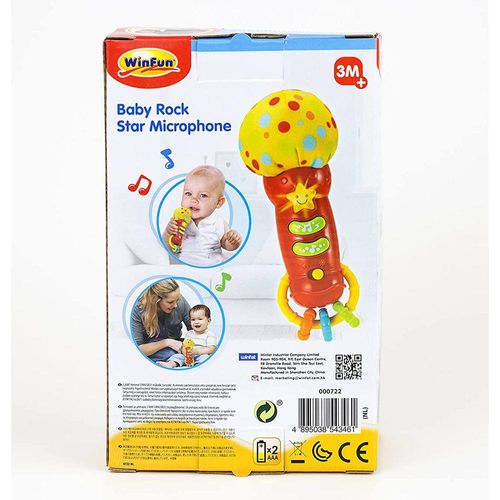 Brinquedo Musical - Microfone Baby Estrela do Rock - WinFun