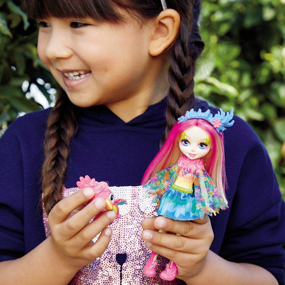 Enchantimals peeki parrot doll & sheeny new arrivals