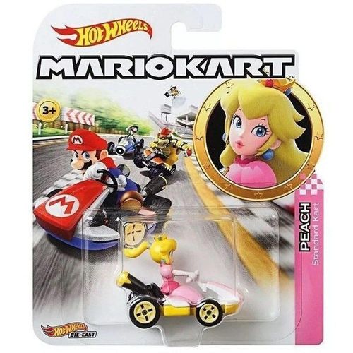 Carrinho Hot Wheels - Mario Kart - Princesa Peach - Mach 8 - Mattel